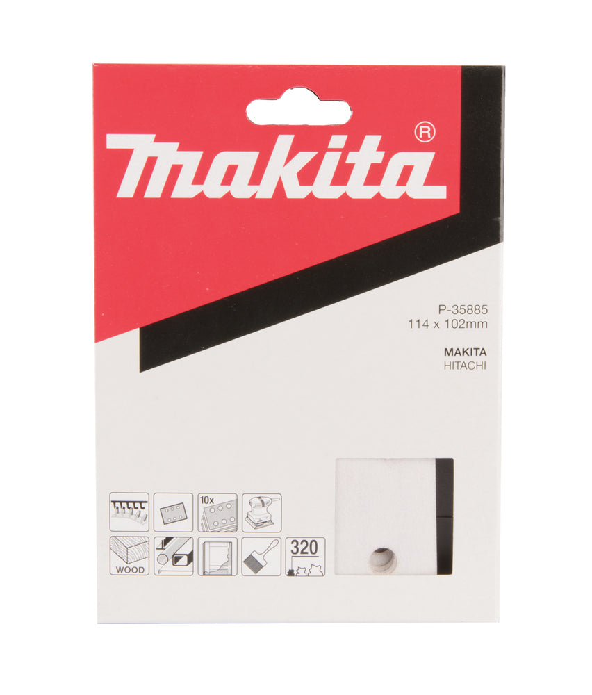 Schleifpapier P320 102x114mm Klett   P-35885
