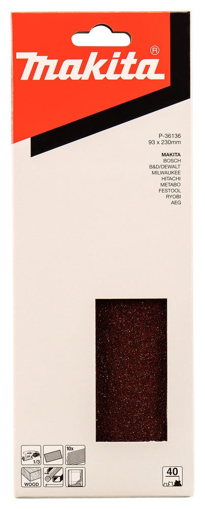 P-36136 Schleifpapier P40 93x230mm