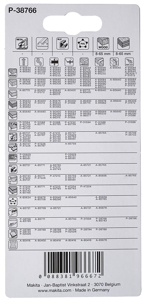 P-38766 Stichsägeblatt HM75