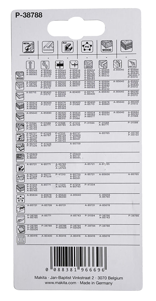 P-38788 Stichsägeblatt D1 Granulat bestreut