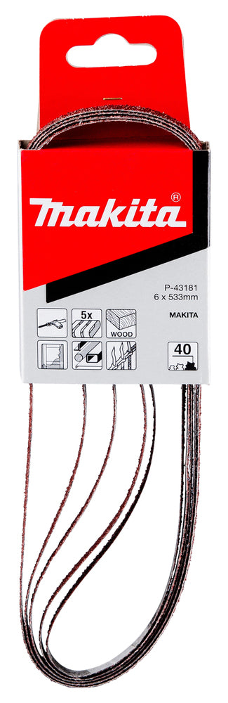 Schleifband 6x533 mm K40