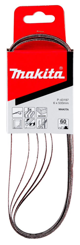 Schleifband 6x533 mm K60