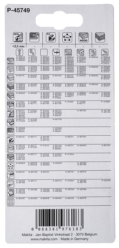P-45749 Stichsägeblatt M-FORCE STL007 bi