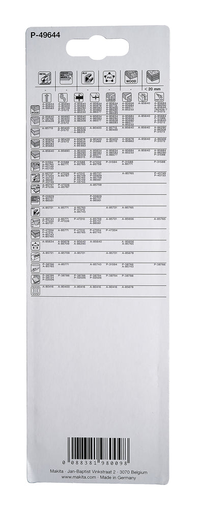 P-49644 Stichsägeblatt MG51 bi Metall