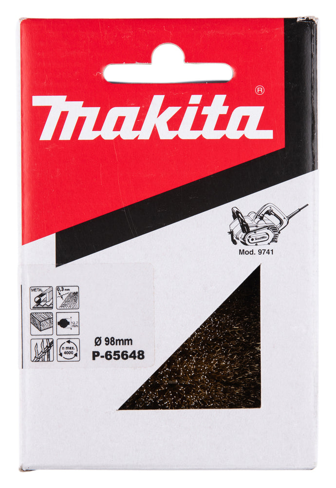 P-65648 Stahldrahtbürste Vermessingt