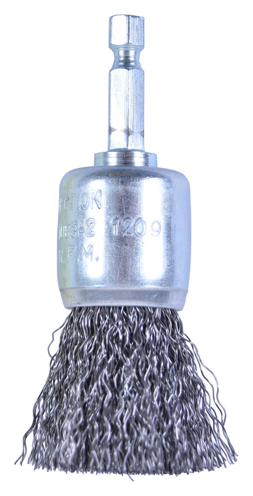 P-66927 Pinselbürste 25mm 1/4" verzinkt