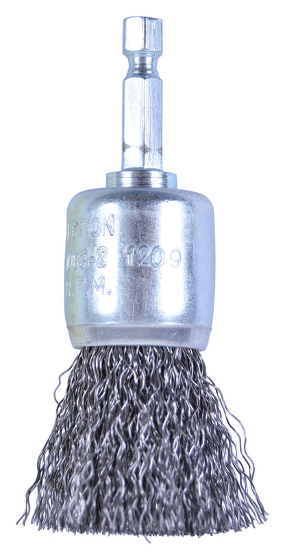 P-66927 Pinselbürste 25mm 1/4" verzinkt