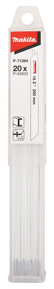 P-71364 Reciprosägeblatt BIM 200/18Z Metall