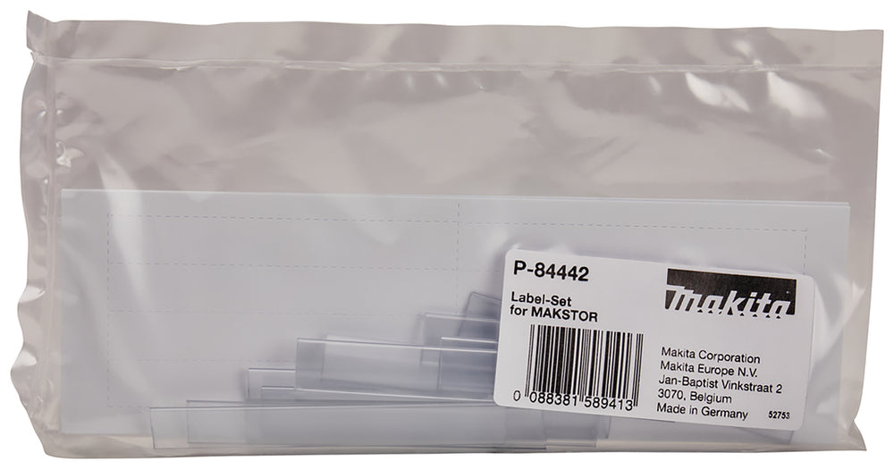 P-84442 Fachbeschriftung-Set für MAKSTOR