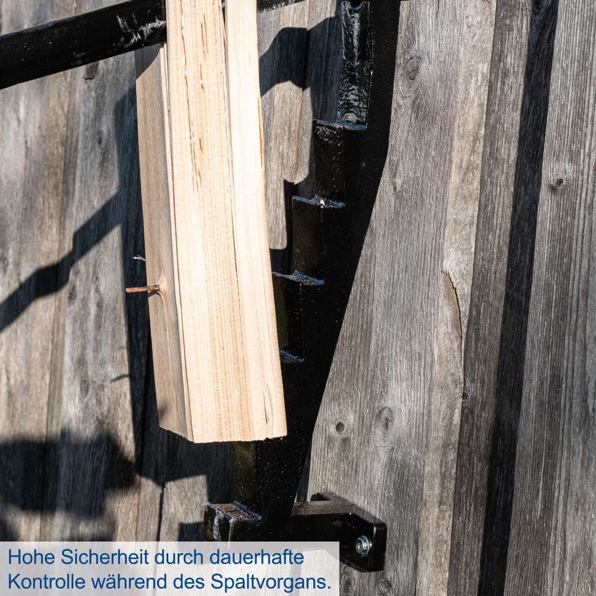 Spanmesser Scheppach - 220mm Klingenlänge | 590mm Höhe | 85mm Breite | Gusseisen | Handholzspalter