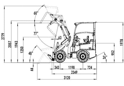 Toyo Hoflader Mini 522 Bügel